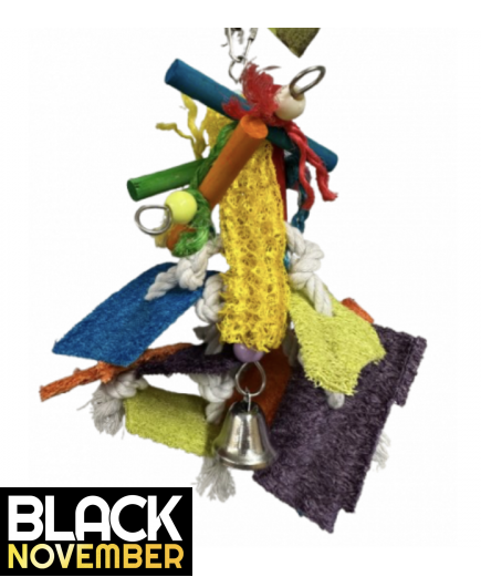 9 X Parrot Toy Pack - African Grey, Amazon, Eclectus, Cockatoo Etc - RRP £134.91 - Pack 3